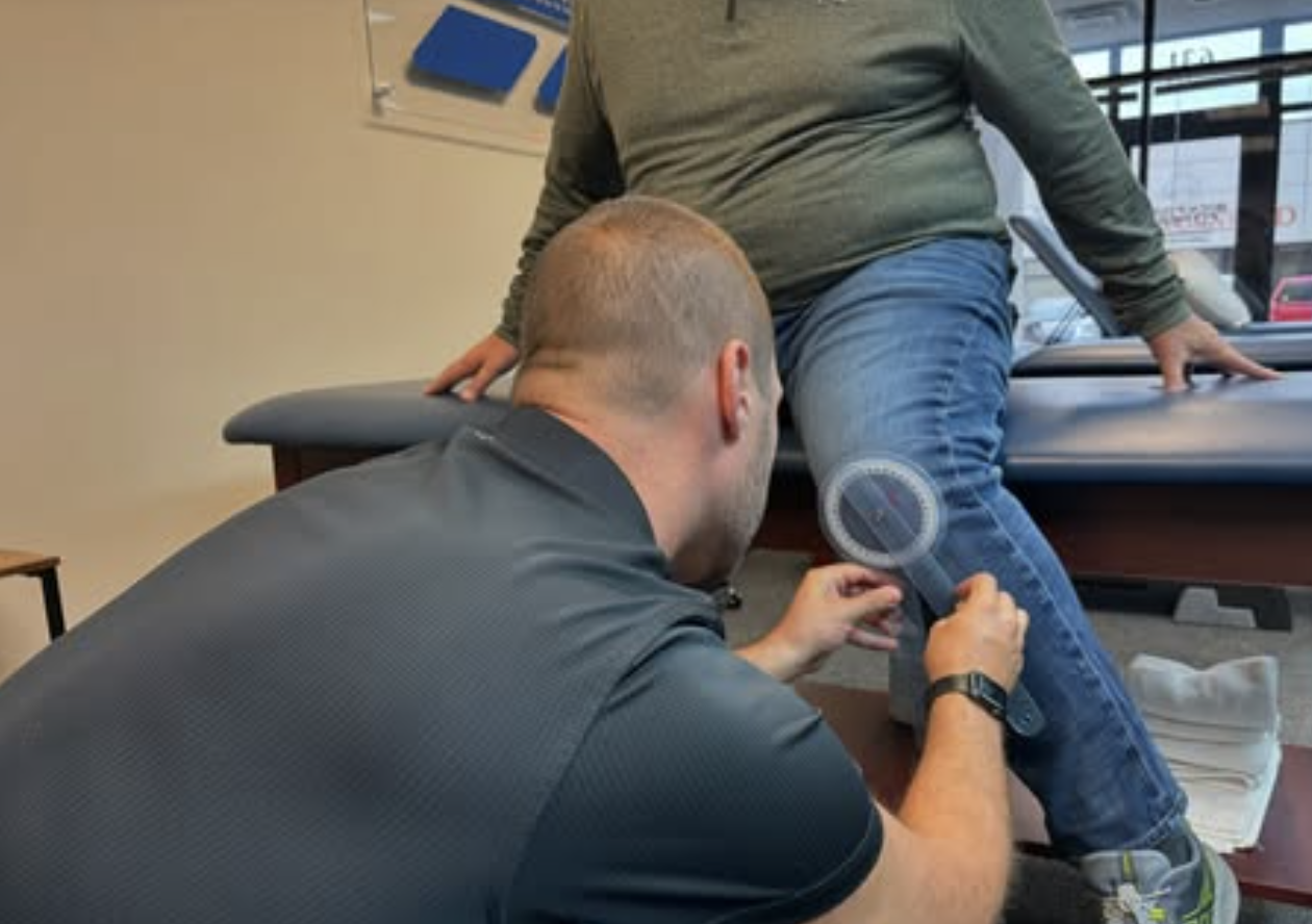 Columbus physical therapist providing one-on-one manual therapy treatment for athletic performance and injury recovery